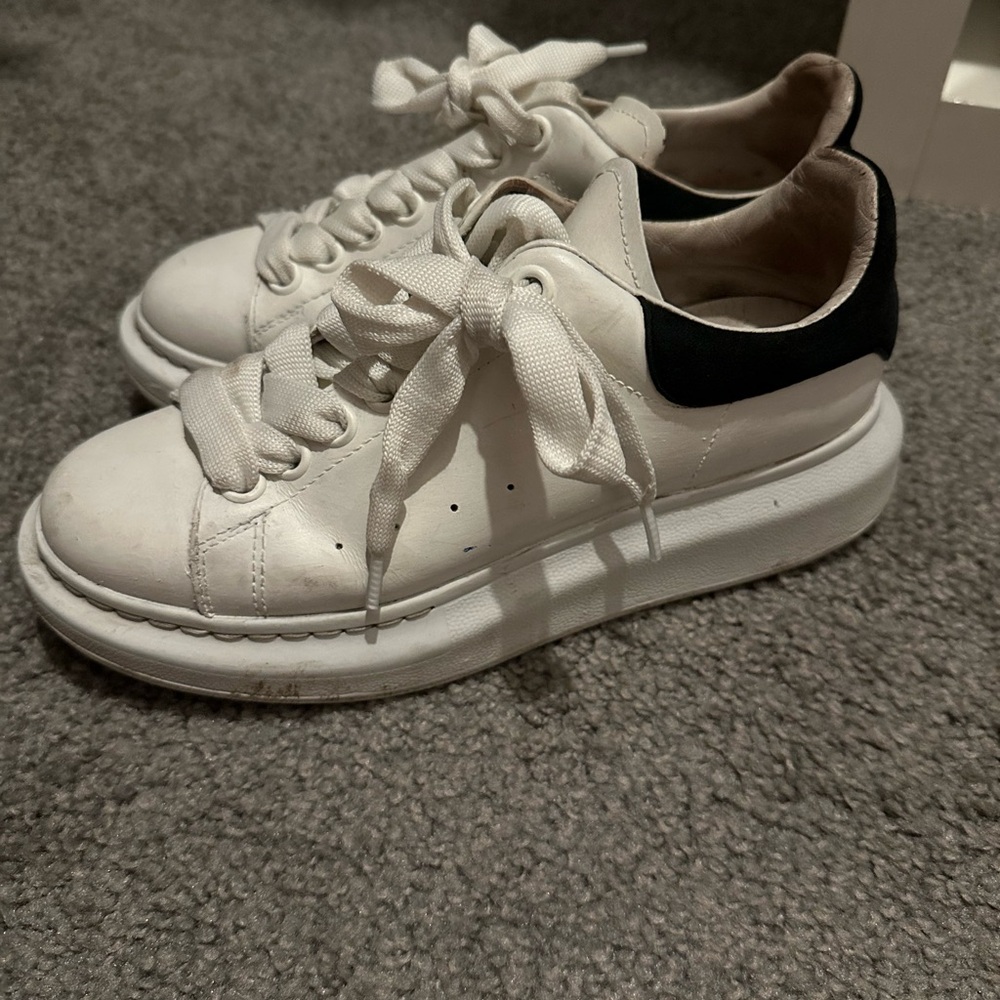 Alexander McQueen White and Black Sneakers